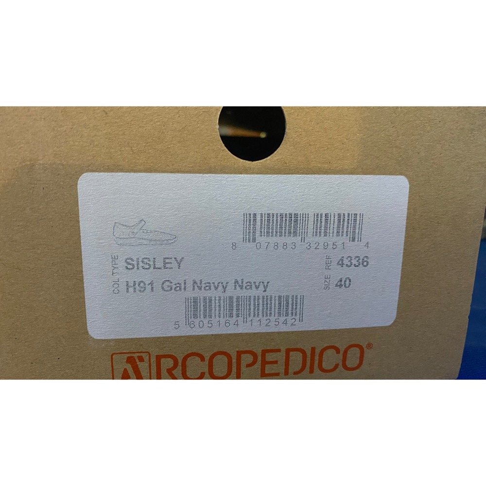 Arcopedico Sisley H91 Gal Navy Navy Mary Jane Flats Size 40 New in Box - Picture 3 of 9